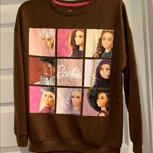 Barbie Brown Sweatshirt with Multicolor Graphic